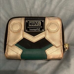 Marvel Loungefly Wallet - Black, Gold, Green